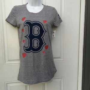 New Victoria Secret Pink Love Red Sox T Shirt